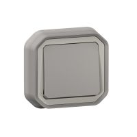 NOWE PLEXO - ŁĄCZNIK SCHODOWY KOMPLET PODTYNKOWY 10AX - 250 V~ SZARY | 069811L Legrand