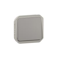 Przycisk przełączny 1Z+1R mechanizm 10A ‑ 250V AC szary, NOWE PLEXO 55  | 069541L Legrand