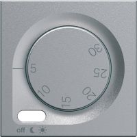Płytka czołowa do regulatora temperatury, srebrny, Lumina | WXD315T Hager