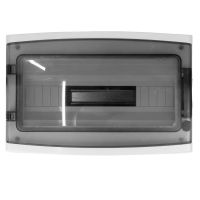 Rozdzielnica hermet. n/t 1x18 mod. 410x280x133mm UV, bezhalogenowa 400VAC/1000VDC IP65 drzwi transp | 940.18 Doktorvolt