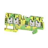 Złączka szynowa ochronna S4C 2.5 PE DL SNAP IN seria S | 2863040000 Weidmuller