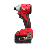 M18 Compact Brushless Impact Driver w/3-speed version, w/2xM18B5, M12-18FC & pack in dynacase EU Kit | 4933492843 Techtronic