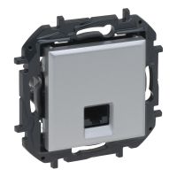 Gniazdo komputerowe RJ45 kat. 5e UTP, aluminium, NILOE STEP | 863359B Legrand