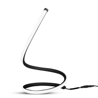 Lampka stołowa nocna LED V-TAC gięty czarny profil 20W 35cm VT-7312-B-N 3000K 1840lm 3 lata gwarancj | 3800157692953 LED EUROPE