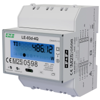 Licznik energii elektrycznej 3-fazowy, 2-kierunkowy, 4kwadrantowy | LE-03d-4Q F&F