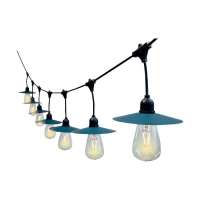 Girlanda ogrodowa solarna LED V-TAC 15mb filament 15xST64 VT-715S 3000K 50lm | 3800170209770 LED EUROPE
