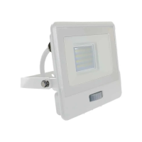 Naświetlacz LED V-TAC 20W SAMSUNG CHIP czujnik ruchu biały przewód 1M VT-128S-1 4000K 1510lm 5 lat g | 3800157661546 LED EUROPE