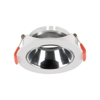 Oczko V-TAC GU10 wpuszczane okrągłe białe/chrom VT-931 3 lata gwarancji | 3800157664400 LED EUROPE