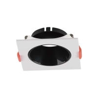 Oczko V-TAC GU10 wpuszczane kwadrat białe/czarne VT-932 3 lata gwarancji | 3800157664448 LED EUROPE