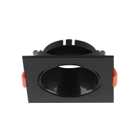 Oczko V-TAC GU10 wpuszczane kwadrat czarne/czarne VT-932-B 3 lata gwarancji | 3800157664455 LED EUROPE