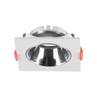 Oczko V-TAC GU10 wpuszczane kwadrat białe/chrom VT-932 3 lata gwarancji | 3800157664462 LED EUROPE