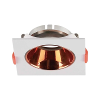 Oczko V-TAC GU10 wpuszczane kwadrat białe/miedziane VT-932 3 lata gwarancji | 3800157664486 LED EUROPE