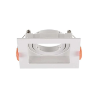Oczko V-TAC GU10 wpuszczane kwadrat białe VT-933-W 3 lata gwarancji | 3800157664493 LED EUROPE