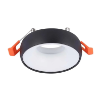 Oczko V-TAC GU10 wpuszczane okrągłe czarne+biały VT-980RD 3 lata gwarancji | 3800157679978 LED EUROPE