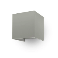 Oprawa ścienna V-TAC 11W LED góra dół regulowana chip BRIDGELUX szary kwadrat IP65 VT-759-12-G 3000K | 3800157678445 LED EUROPE