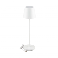 Lampka stołowa nocna V-TAC 2W LED 38cm ładowanie ściemnianie IP54 biała VT-7522 3000K 200lm | 3800157685450 LED EUROPE