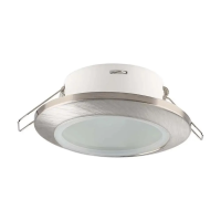 Oczko V-TAC GU10 wpuszczane okrągłe szczelne z szybą IP44 satyna VT-981 3 lata gwarancji | 3800157680912 LED EUROPE