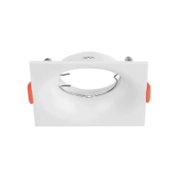 Oczko V-TAC GU10 wpuszczane kwadrat białe VT-921-W 3 lata gwarancji | 3800157664271 LED EUROPE