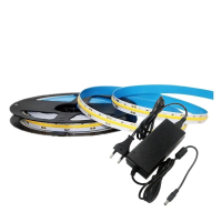 Zestaw LED V-TAC taśma 420LED/m COB 24V 10W/m zasilacz 24V 78W (2651+3272) 6400K 1000lm | 3800157664677 LED EUROPE