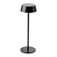 Lampka stołowa nocna V-TAC 2W LED 32,5cm ładowanie ściemnianie IP54 czarna VT-7562 3000K 200lm | 3800157689687 LED EUROPE