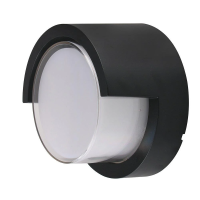 Oprawa ścienna V-TAC 12W LED IP65 czarna okrągła VT-827 4000K 1155lm | 3800157678834 LED EUROPE