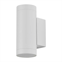 Kinkiet ścienny ogrodowy elewacyjny V-TAC góra dół 2xGU10 biały IP54 VT-11015 | 3800157689816 LED EUROPE