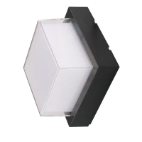 Oprawa V-TAC 12W LED IP65 czarny kwadrat VT-828 3000K 1200lm | 3800157684972 LED EUROPE
