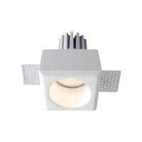Oprawa gipsowa oczko sufitowe V-TAC GU10 białe kwadrat 80x80 VT-11001 3 lata gwarancji | 3800157687010 LED EUROPE