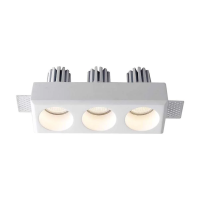 Oprawa gipsowa V-TAC 3xGU10 sufitowa biała 220x80 3 lata gwarancji | 3800157687164 LED EUROPE
