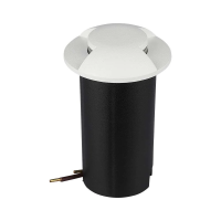Oprawa gruntowa ogrodowa najazdowa V-TAC 1W LED biała 2-stronna IP67 VT-1161 6500K 50lm | 3800157688833 LED EUROPE
