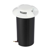 Oprawa gruntowa ogrodowa najazdowa V-TAC 1W LED biała 4-stronna IP67 VT-1171 3000K 50lm | 3800157677363 LED EUROPE