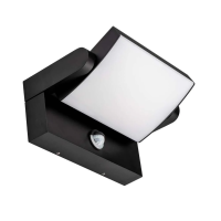 Naświetlacz elewacyjny V-TAC 17W LED czujnik ruchu czarna IP65 VT-11020S 4000K 2520lm | 3800157689502 LED EUROPE