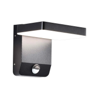 Naświetlacz elewacyjny V-TAC 17W czujnik ruchu czarna IP65 VT-11020S 3000K 2520lm | 3800157689571 LED EUROPE