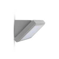 Oprawa ścienna V-TAC 12W LED ukośna szara IP65 VT-8054 3000K 1250lm | 3800157678711 LED EUROPE