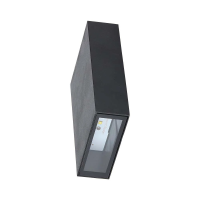 Oprawa kinkiet ścienny góra dół V-TAC 4W LED czarna IP65 VT-844-B-N 6400K 400lm | 3800157678964 LED EUROPE