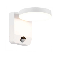Naświetlacz elewacyjny V-TAC 17W LED czujnik ruchu okrągła biała IP65 VT-11020S 3000K 2520lm | 3800157689632 LED EUROPE
