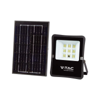 Naświetlacz LED solarny V-TAC 6W pilot auto timer IP65 VT-55050 4000K 400lm | 3800157698191 LED EUROPE