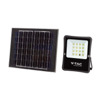 Naświetlacz LED solarny V-TAC 16W pilot auto timer IP65 VT-55200 4000K 1600lm | 3800157698238 LED EUROPE