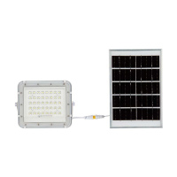 Naświetlacz LED solarny V-TAC 10W pilot auto timer IP65 biały VT-80W-W 6400K 800lm | 3800170200708 LED EUROPE