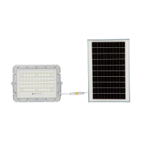 Naświetlacz LED solarny V-TAC 15W pilot auto timer IP65 biały VT-120W-W 4000K 1200lm | 3800170200739 LED EUROPE
