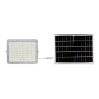 Naświetlacz LED solarny V-TAC 20W pilot auto timer IP65 biały VT-180W-W 6400K 1800lm | 3800170200746 LED EUROPE