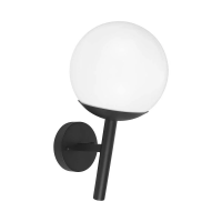 Oprawa ogrodowa kula V-TAC E27 kinkiet w górę czarny MAT VT-1224 3 lata gwarancji | 3800170204485 LED EUROPE