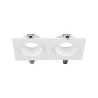 Oprawa oczko V-TAC 2xGU10 prostokąt białe VT-439 3 lata gwarancji | 3800170206748 LED EUROPE