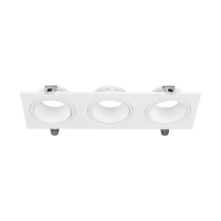Oprawa oczko V-TAC 3xGU10 prostokąt białe VT-441 3 lata gwarancji | 3800170206755 LED EUROPE