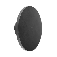 Oprawa ścienna kinkiet 12W V-TAC okrągły czarny CCT ściemnialny VT-83012 3000K-6400K 1200lm | 3800170200821 LED EUROPE