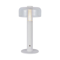 Lampka stołowa nocna V-TAC 1W LED 30cm ładowanie USB ściemnianie biała VT-1049 3000K 100lm | 3800170202207 LED EUROPE