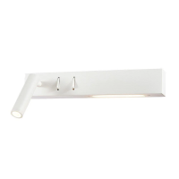 Oprawa LED V-TAC 3W+6W kinkiet hotel łóżko włącznik biały VT-2953 3000K 680lm 3 lata gwarancji | 3800170206991 LED EUROPE