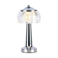 Lampka stołowa nocna V-TAC 1W LED 26cm ładowanie USB ściemnianie chrom VT-1048 3000K-6000K 55lm | 3800170202184 LED EUROPE