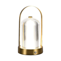 Lampka stołowa nocna V-TAC 1W LED 22cm ładowanie USB ściemnianie złota VT-1057 3000K-6000K 55lm | 3800170202337 LED EUROPE