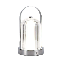 Lampka stołowa nocna V-TAC 1W LED 22cm ładowanie USB ściemnianie chrom VT-1057 3000K-6000K 55lm | 3800170202344 LED EUROPE